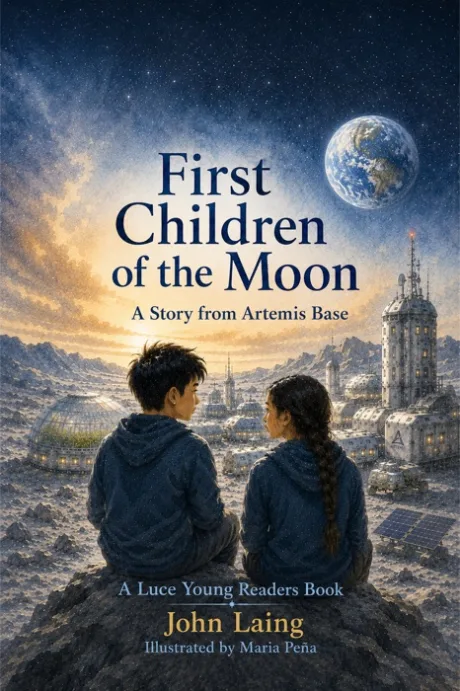 Cover of The First Children of the Moon: A Story from Artemis Base